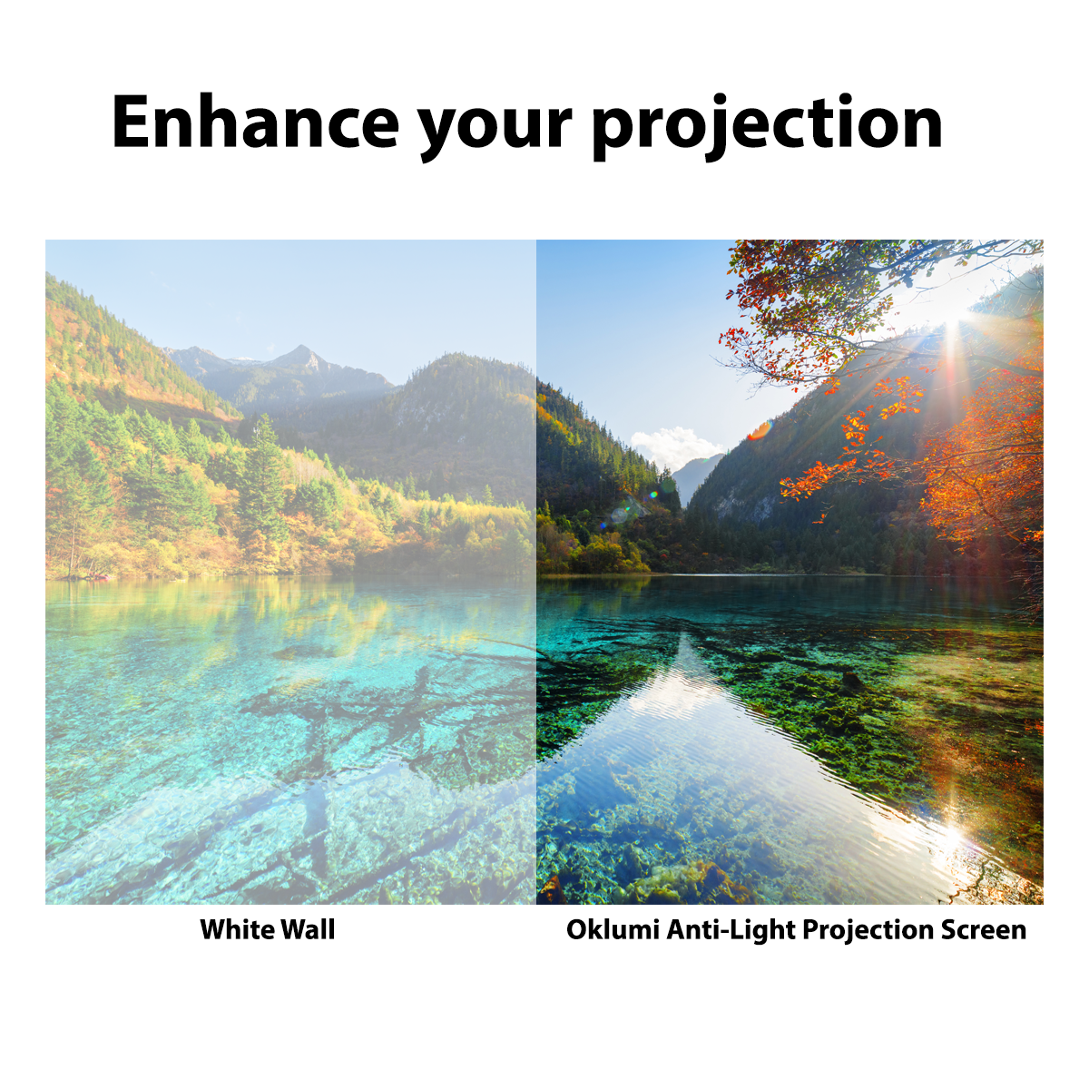 Snavay™ Reflective Projection Screen