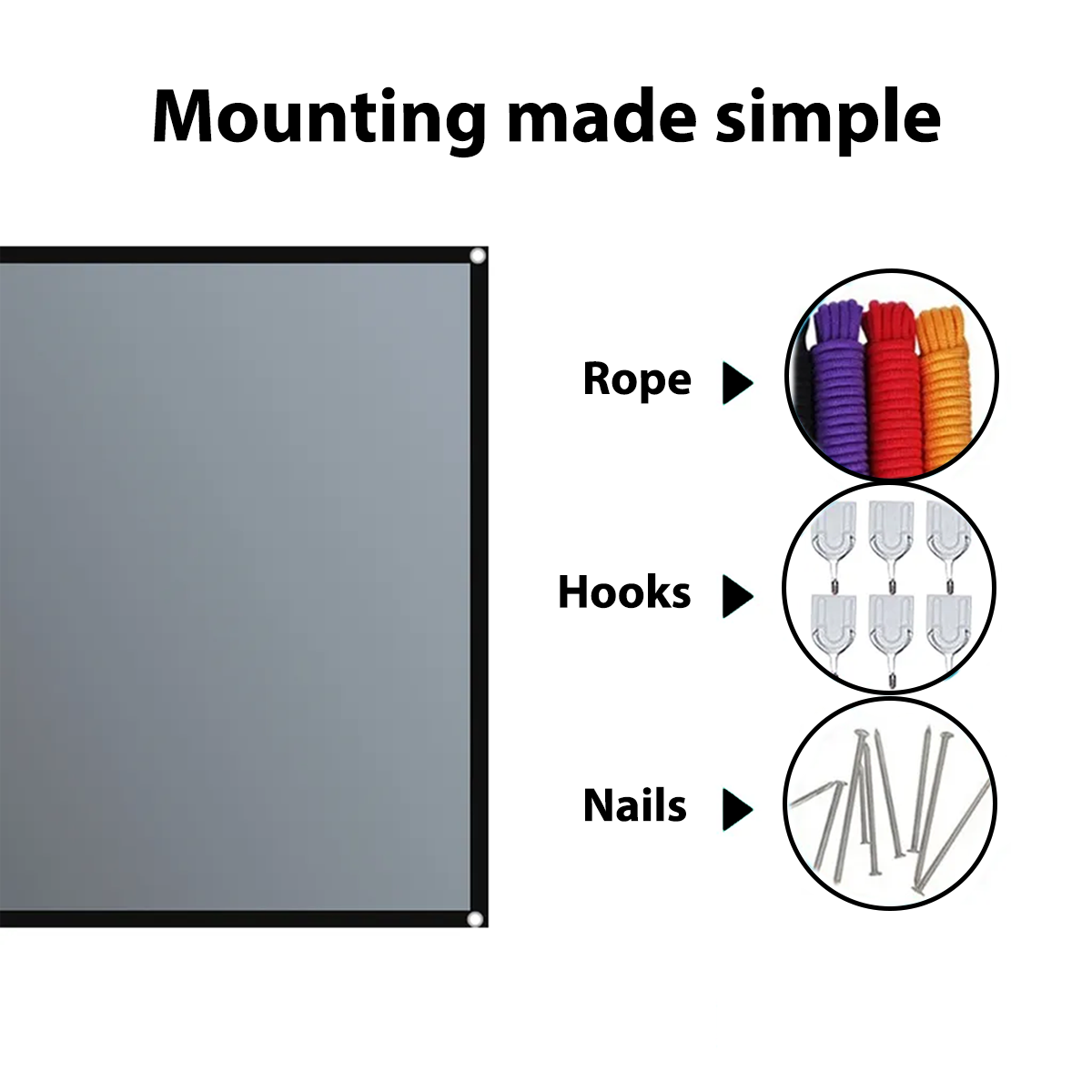 Snavay™ Reflective Projection Screen