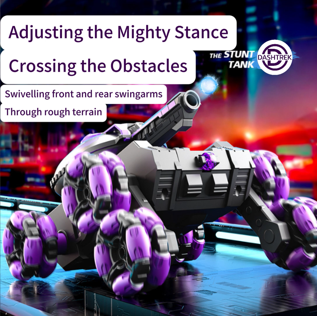 Six-Wheel Stunt Remote Control Tank Toy Car