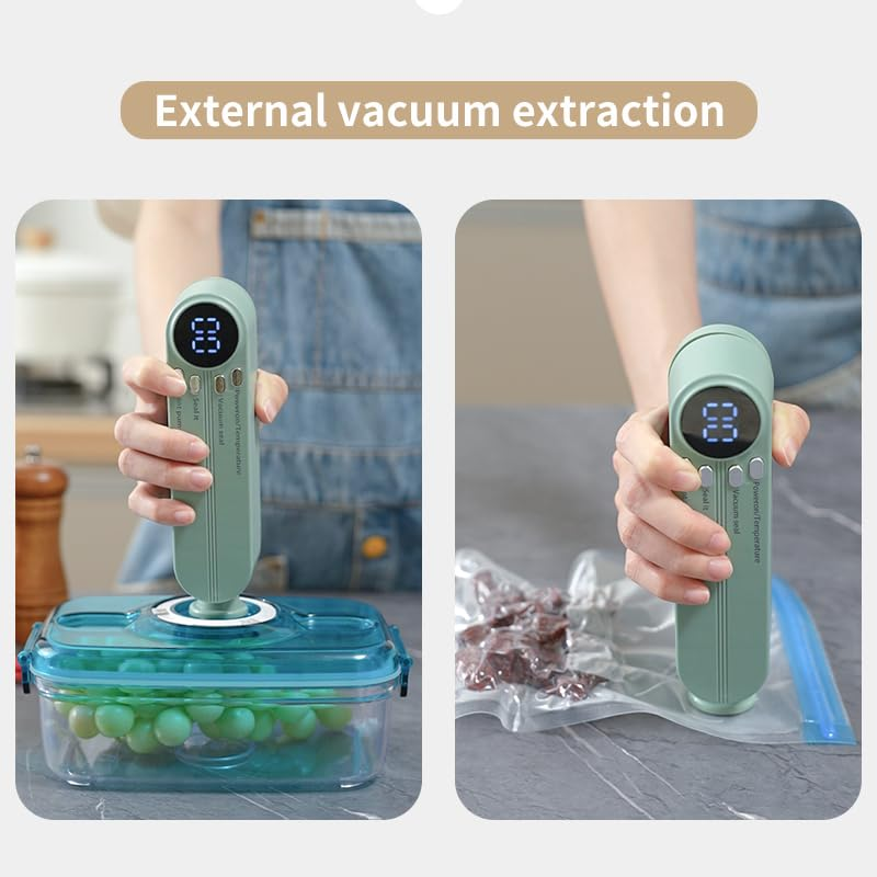 3 in 1 Cordless Mini Vacuum Sealer Rechargeable Bag Sealer