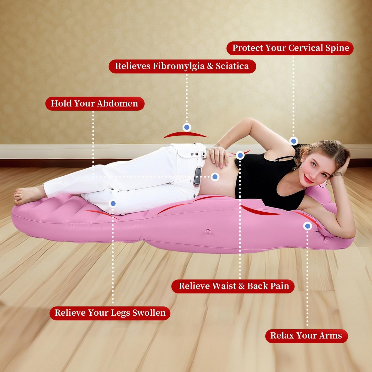 Pregnancy Pool Float with Belly Hole