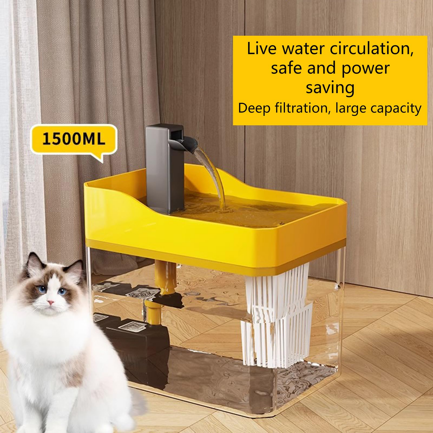 Cat Water Fountain 1500ml