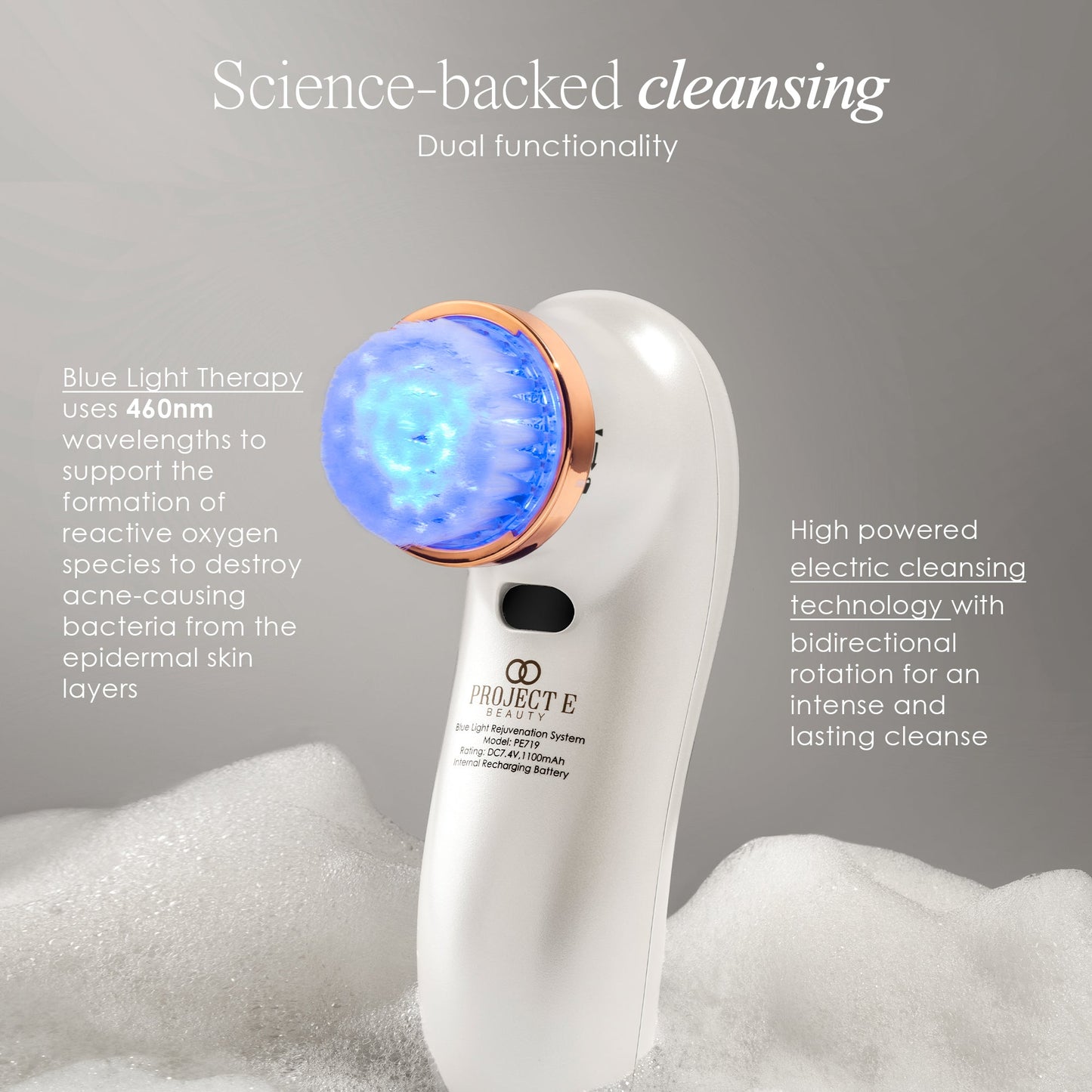 LumaBlue | LED Light Therapy Cleansing Brush
