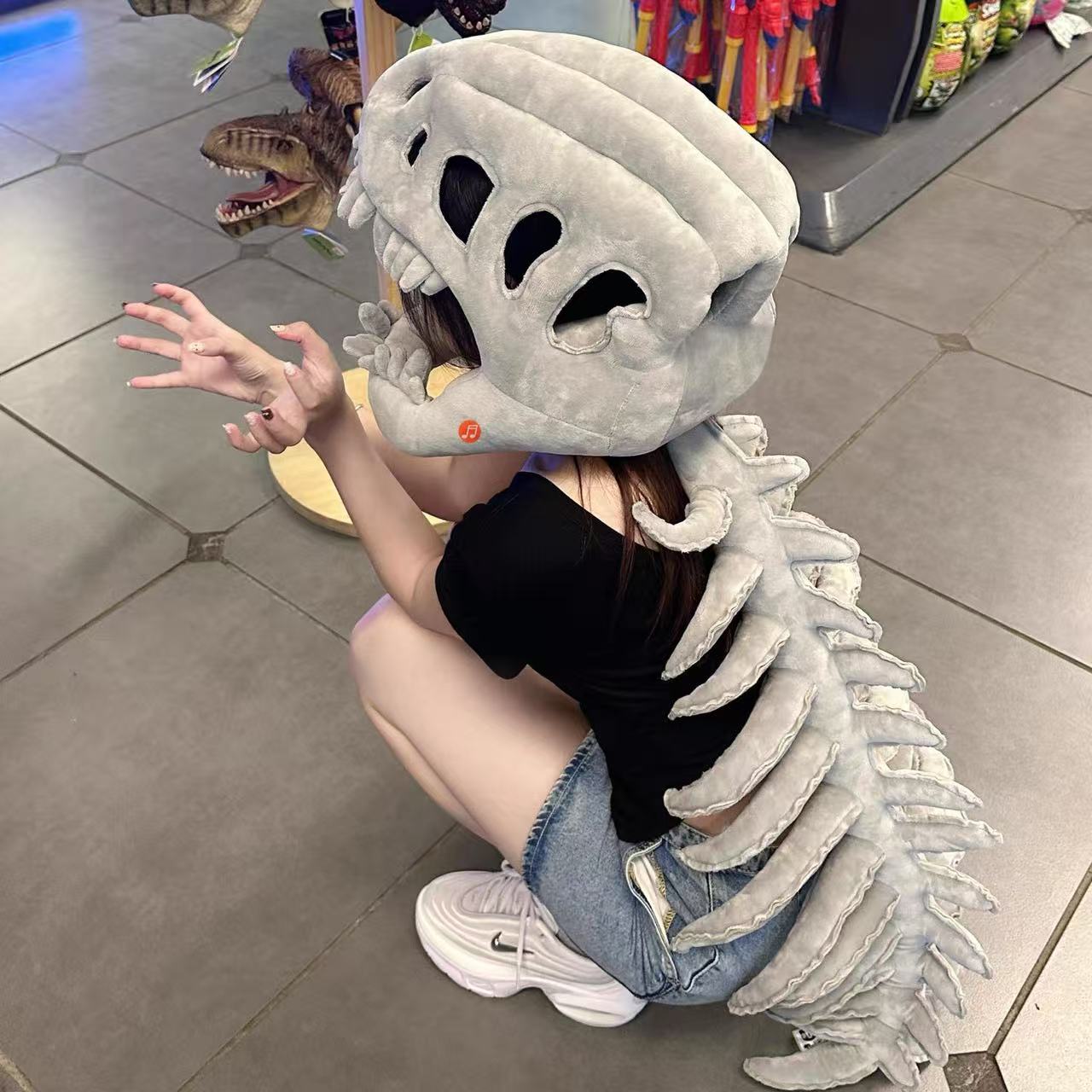 Dinosaur Skeleton Headpiece