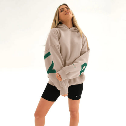 Fashionable and Versatile Loose-Fit Thick Hooded Sweatshirt