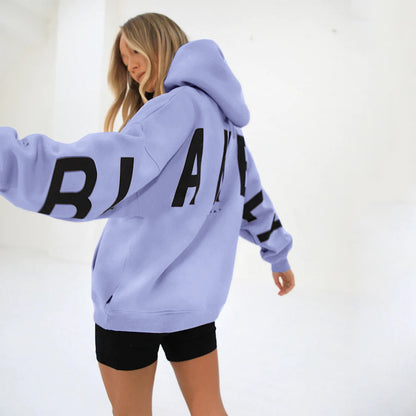 Fashionable and Versatile Loose-Fit Thick Hooded Sweatshirt