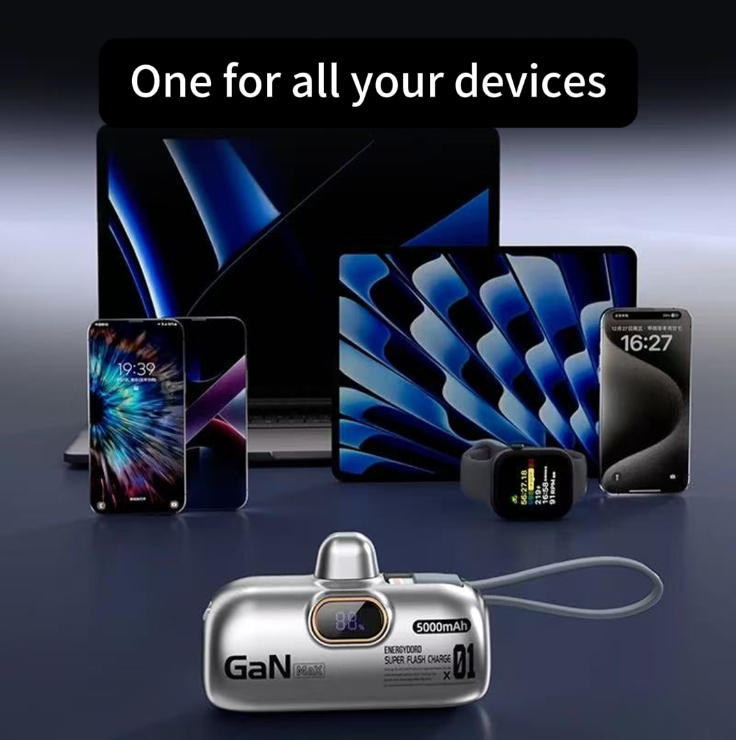 Capsule Power Bank | 5000mAh mini size max portability