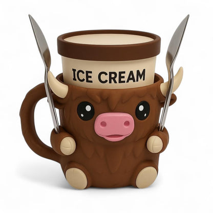 Highland Cow Pint Holder