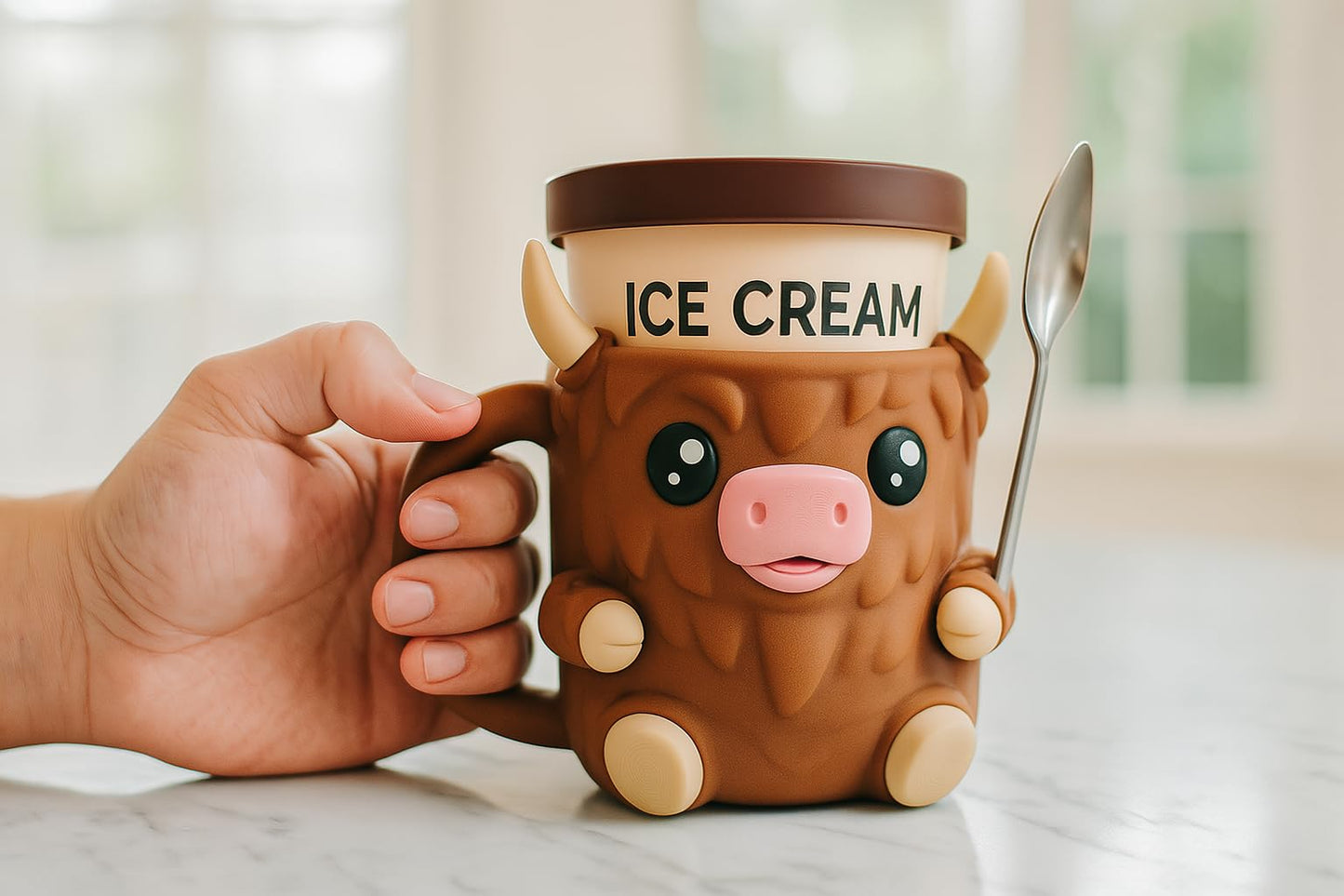 Highland Cow Pint Holder