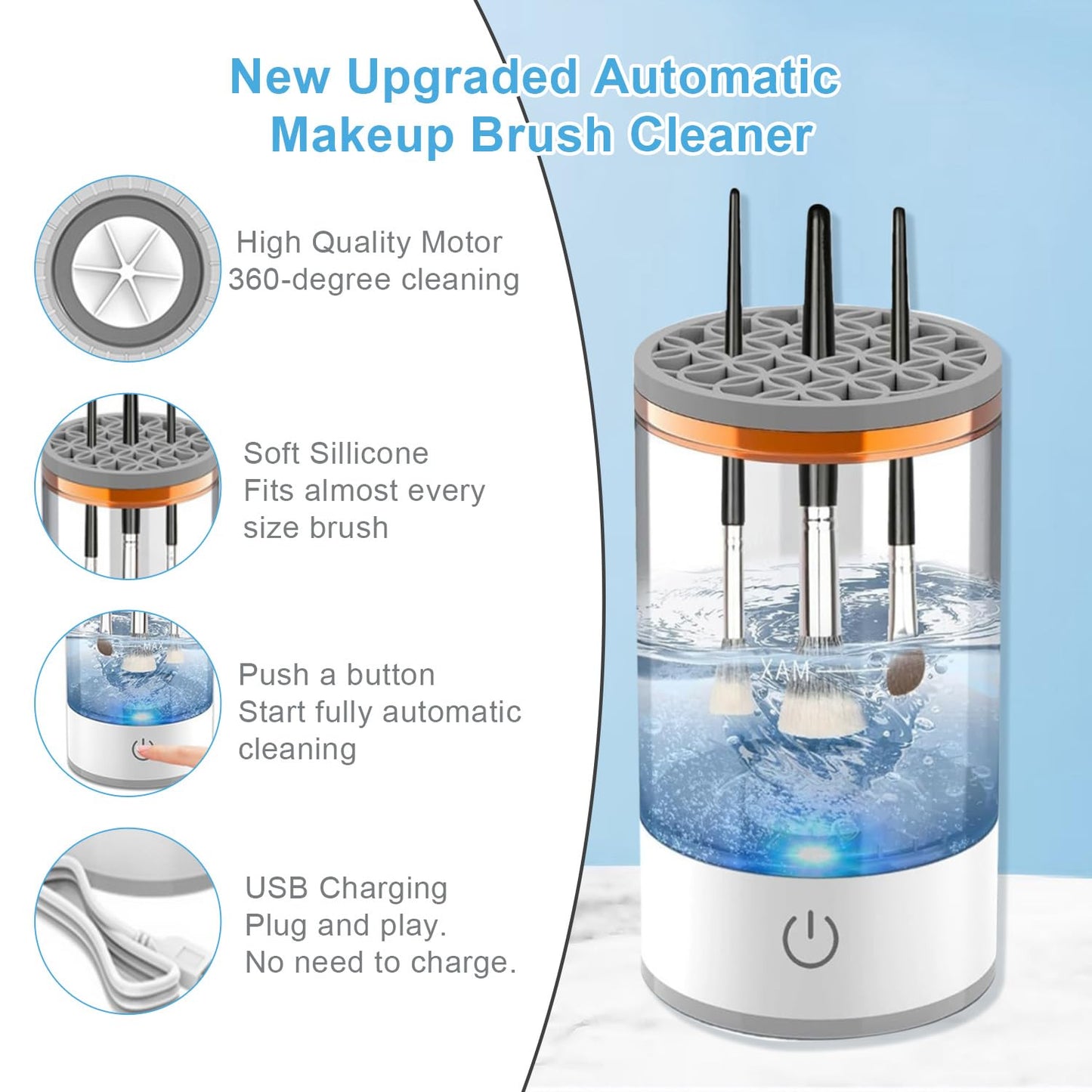 Electric Makeup Brush Cleaner Machine