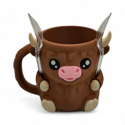 Highland Cow Pint Holder